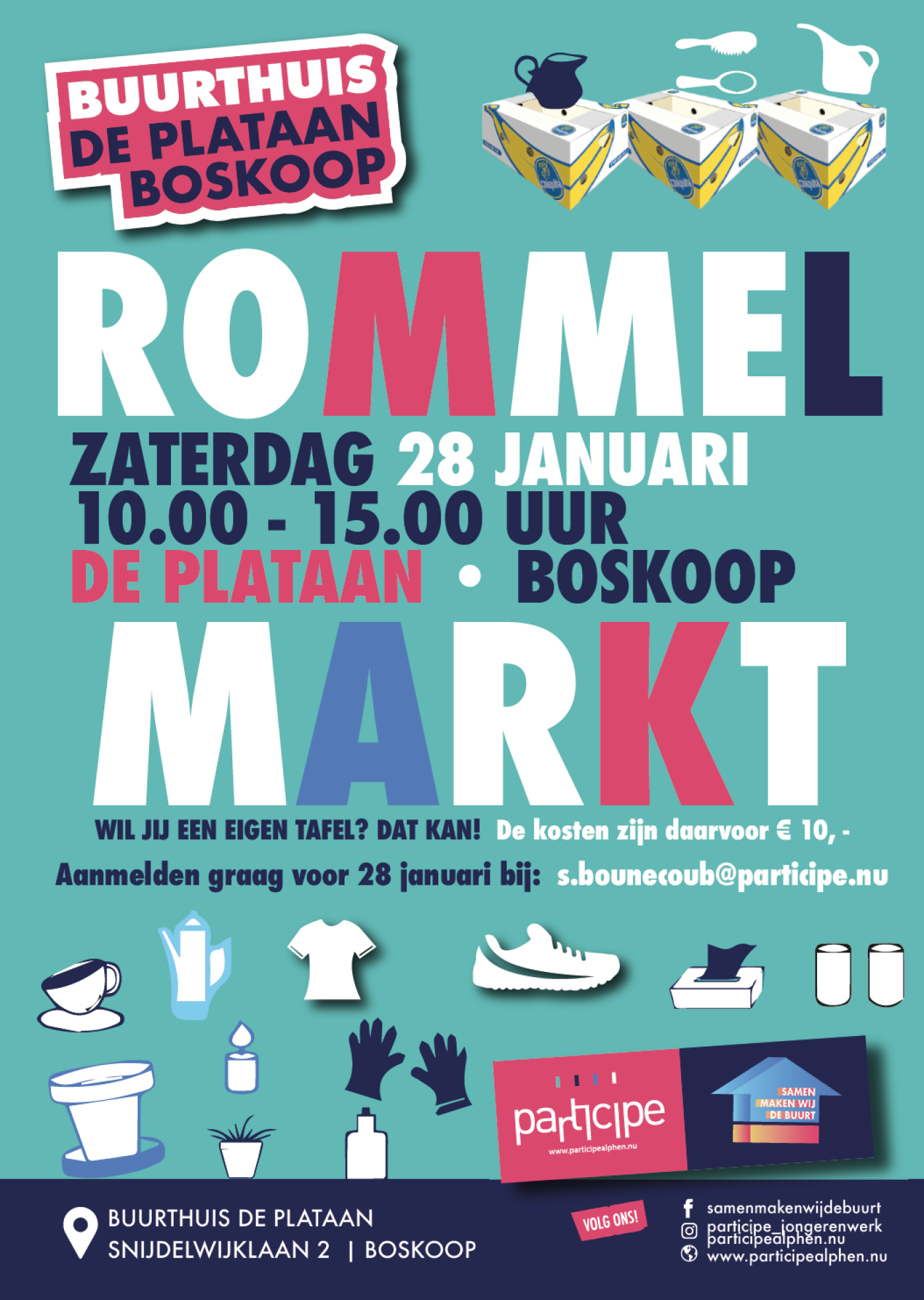 ROMMELMARKT De Plataan Boskoop 28 januari